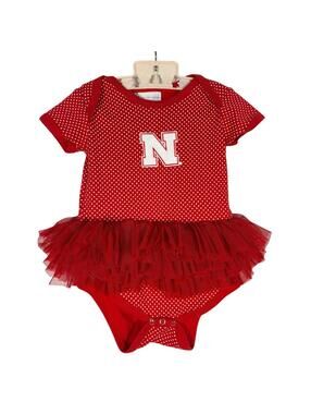 Two Feet Ahead Cotton Nebraska CornHuskers Tulle Tutu 18 mo